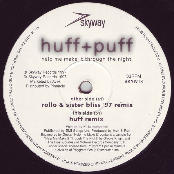 Huff + Puff* : Help Me Make It ('97 Remixes) (12")