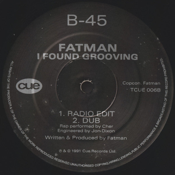 Fatman : I Found Grooving (12", Bla)