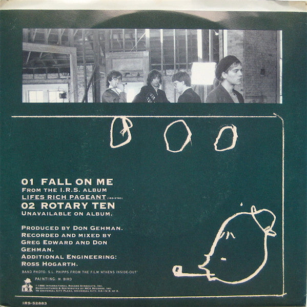 R.E.M. : Fall On Me (7", Single, Pin)