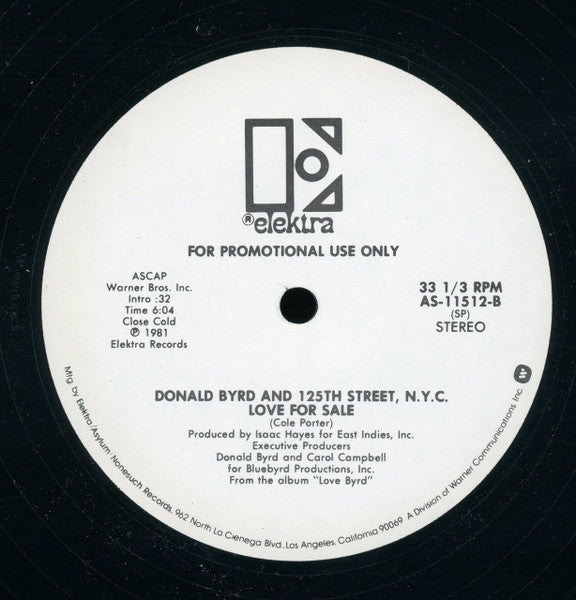 Donald Byrd And 125th Street, N.Y.C.* : Love Has Come Around / Love For Sale (12", Promo)