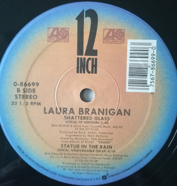 Laura Branigan : Shattered Glass (12", Single)