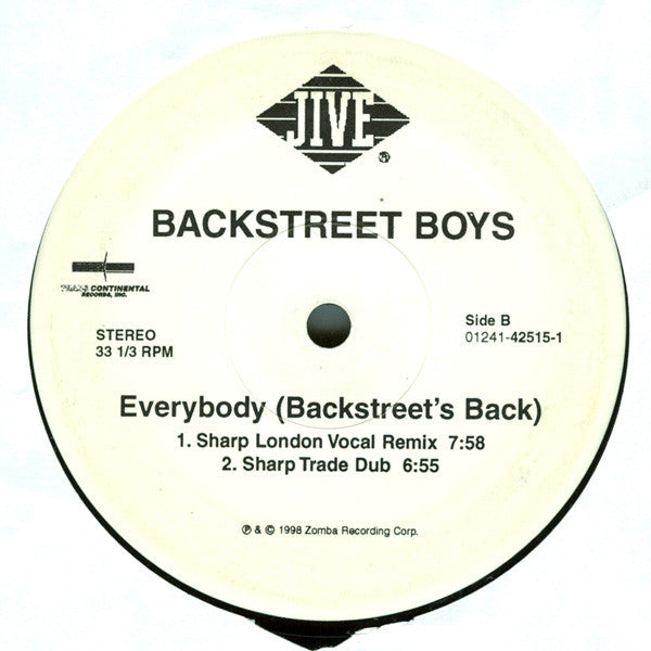 Backstreet Boys : Everybody (Backstreet's Back) (12")