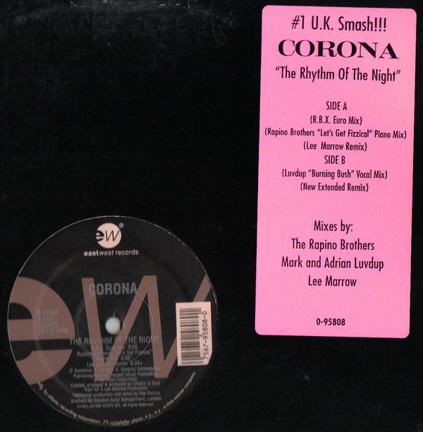 Corona : The Rhythm Of The Night (12")