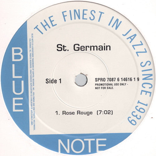 St Germain : Rose Rouge (12", Promo)