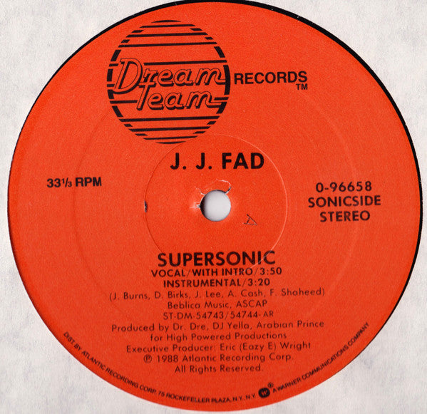J.J. Fad : Supersonic (12", AR)