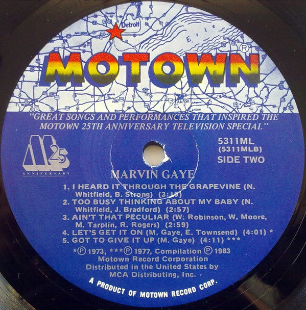 Marvin Gaye : Great Songs And Performances That Inspired The Motown 25th Anniversary T.V. Special (LP, Comp)