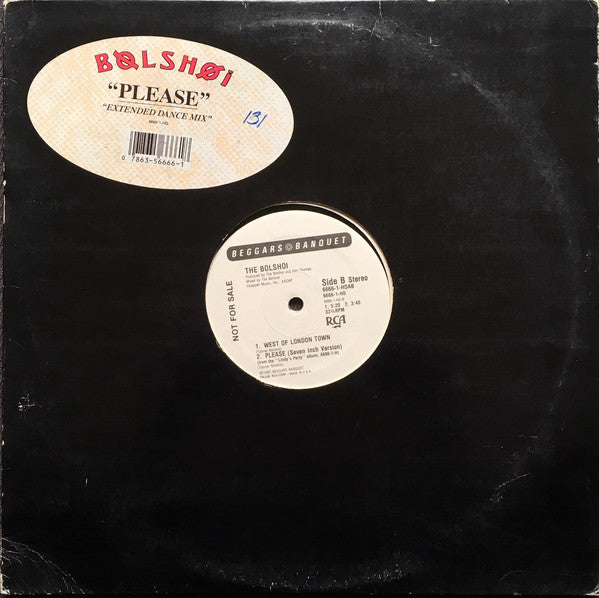 The Bolshoi : Please (12", Promo)