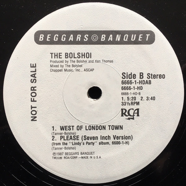 The Bolshoi : Please (12", Promo)