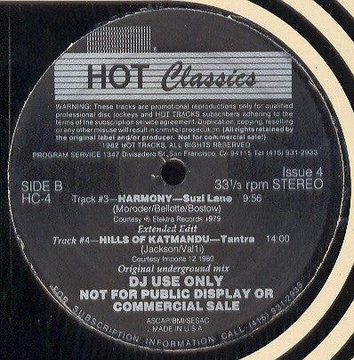 Various : Hot Classics, Issue 4 (12", EP, Comp, Promo)