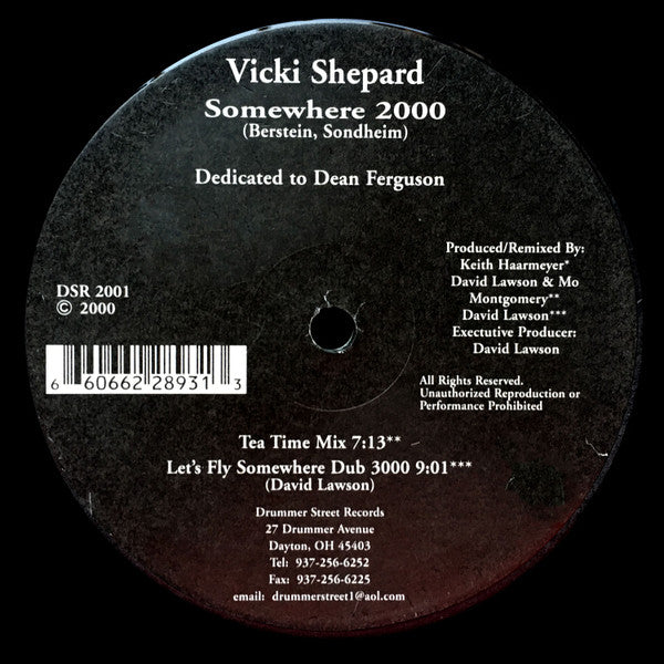 Vicki Shepard : Somewhere 2000 (12")