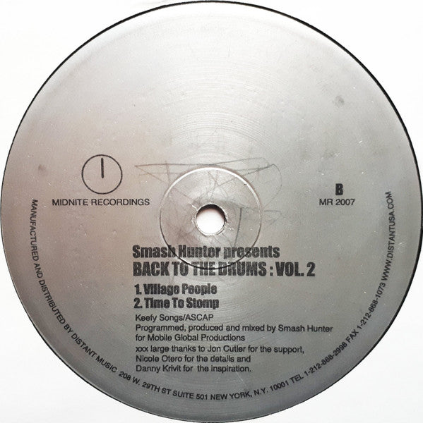 Smash Hunter : Back To The Drums: Vol. 2 (12")