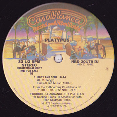 Platypus (2) : Dancing In The Moonlight (12", Promo)