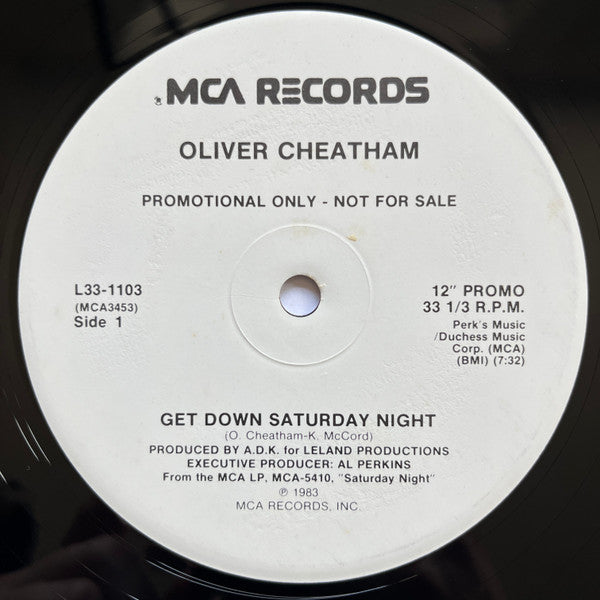 Oliver Cheatham : Get Down Saturday Night (12", Promo)