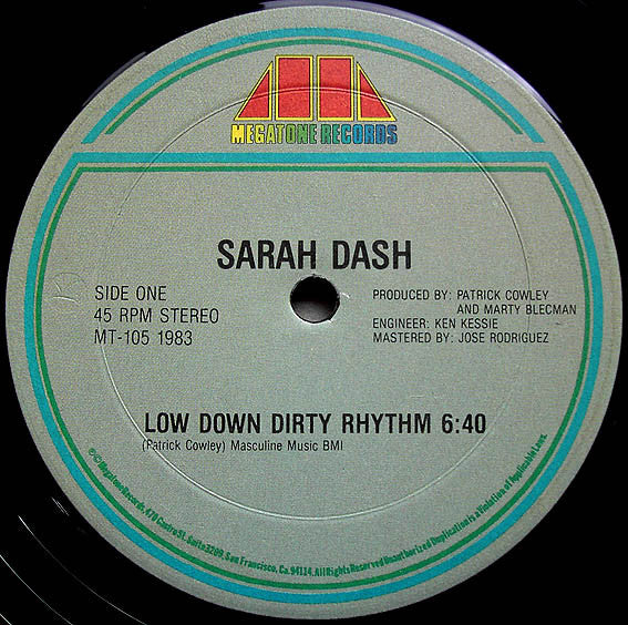 Sarah Dash : Low Down Dirty Rhythm (12")