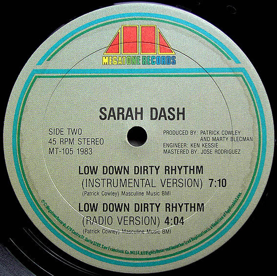Sarah Dash : Low Down Dirty Rhythm (12")