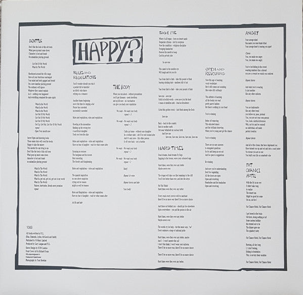 Public Image Limited : Happy? (LP, Album, DMM)