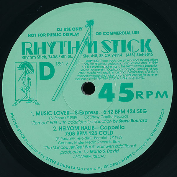 Various : Rhythm Stick 1-2 (2x12", Comp, Promo)