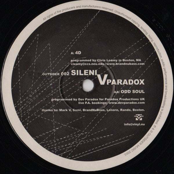 Sileni v Paradox : 4D / Odd Soul (12")