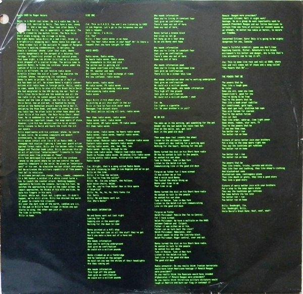 Roger Waters : Radio K.A.O.S. (LP, Album)