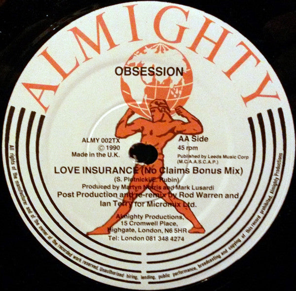 Obsession : Love Insurance (12")