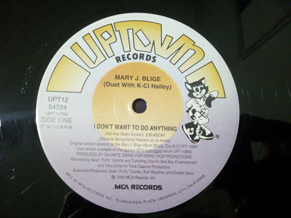 Mary J. Blige Duet With K-Ci Hailey* : I Don't Want To Do Anything (12", Single)