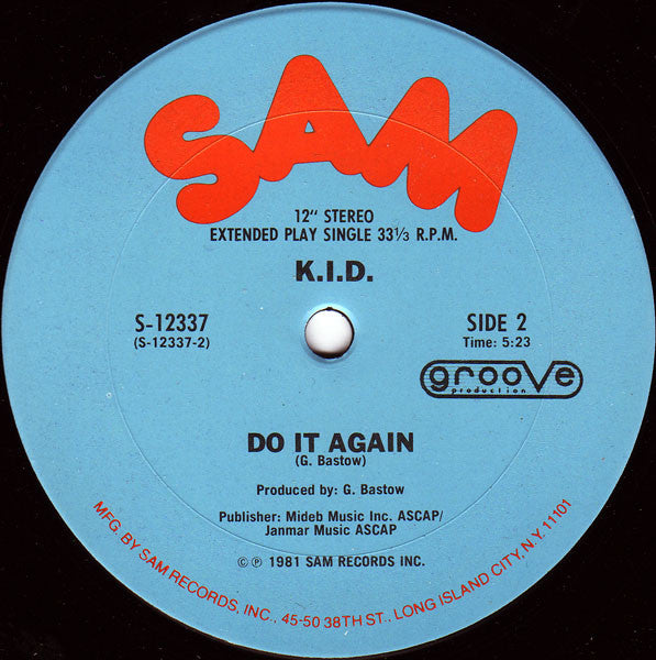 K.I.D. : Don't Stop (12", Single)