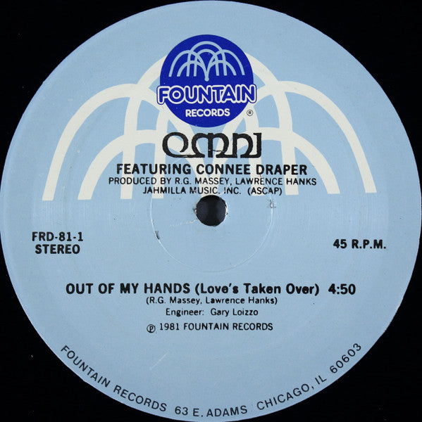 Omni (2) Featuring Connee Draper : Out Of My Hands (Love's Taken Over) (12")