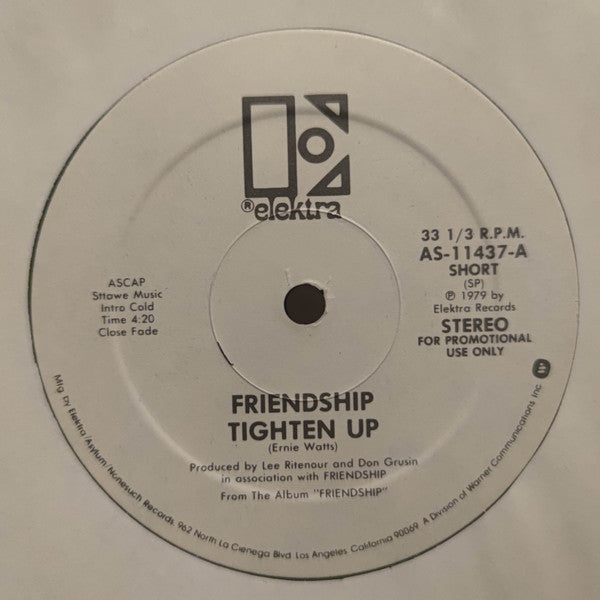 Friendship (3) : Tighten Up (12", Promo)