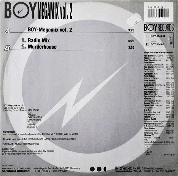 Various : BOY Megamix Vol. 2 (12")