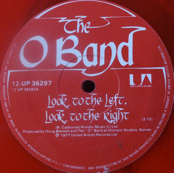 A Band Called "O" : Look To The Left, Look To The Right (12", Red)