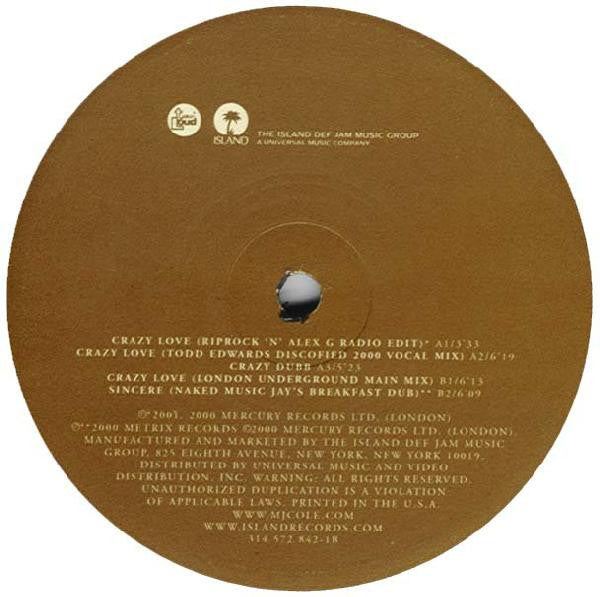 MJ Cole : Crazy Love (12")