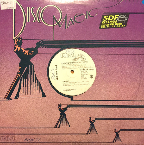 Evelyn "Champagne" King* : Shame / Dancin', Dancin', Dancin' (12", Promo)
