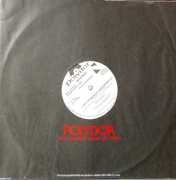 Alicia Bridges : I Love The Nightlife (Disco Round) (12", Promo)