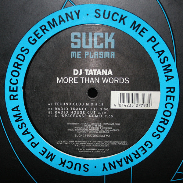 DJ Tatana : More Than Words (12")