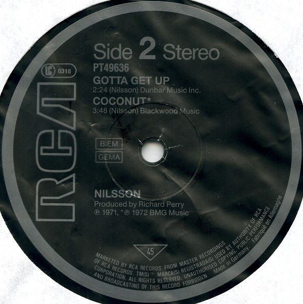 Nilsson* : Without You (12", Maxi)