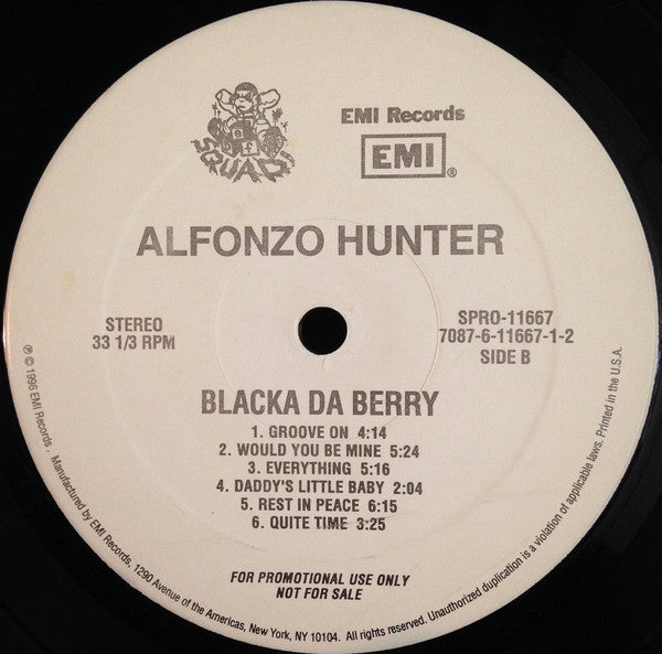 Alfonzo Hunter : Blacka Da Berry (LP, Promo)