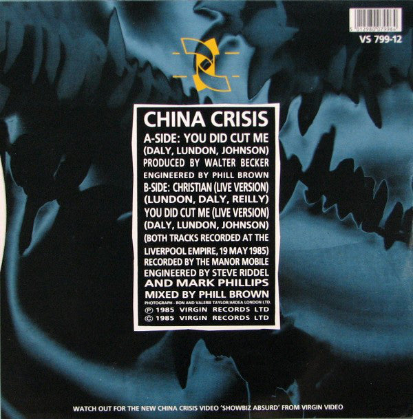 China Crisis : You Did Cut Me (12", Single, Jon)