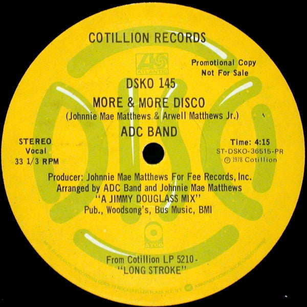ADC Band : Fire Up / More & More Disco (12", Promo)