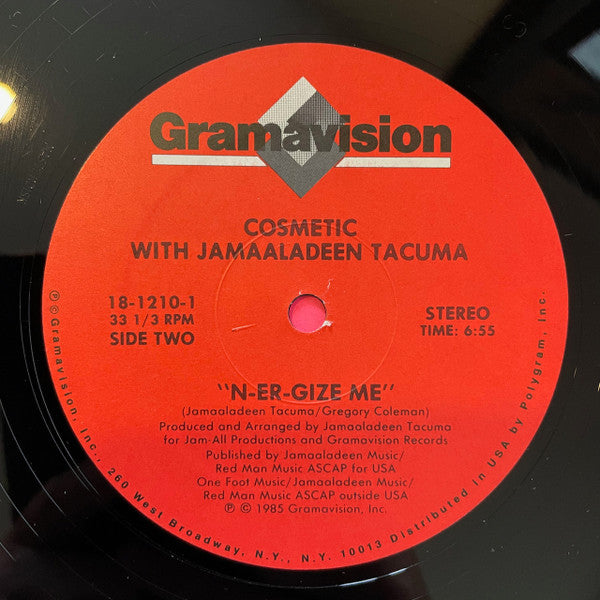 Cosmetic With Jamaaladeen Tacuma : So Tranquilizin' (12")