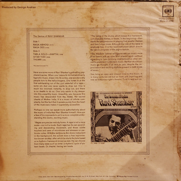 Ravi Shankar : The Genius Of Ravi Shankar (LP, San)