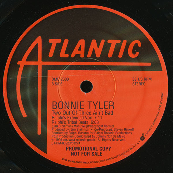 Bonnie Tyler : Two Out Of Three Ain't Bad (12", Promo)