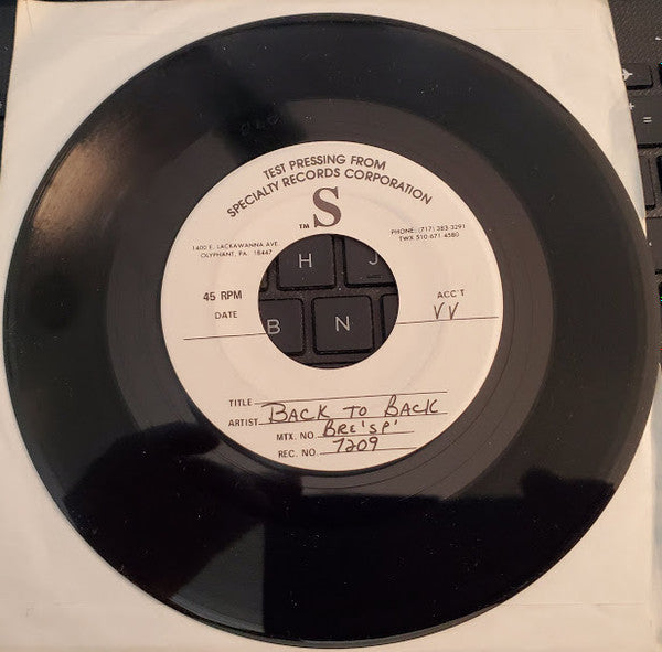 Back To Back : Perfect Girl (7", Single, TP)