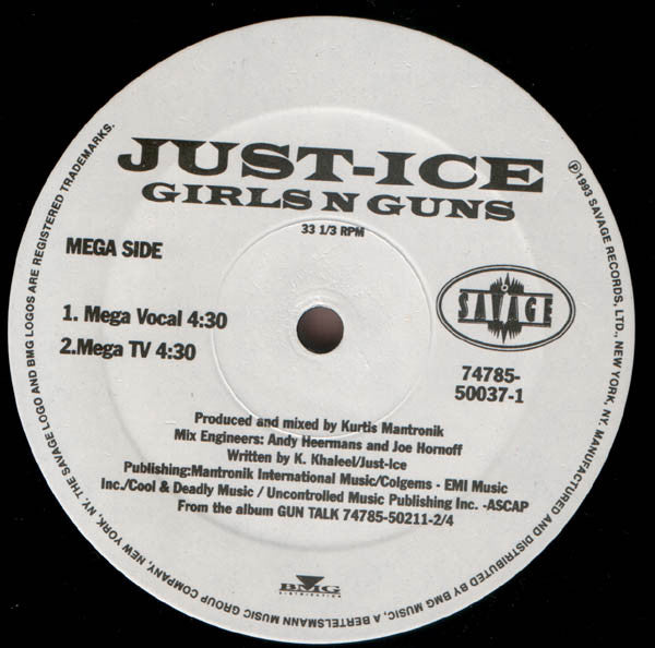 Just-Ice : Girls N Guns (12")