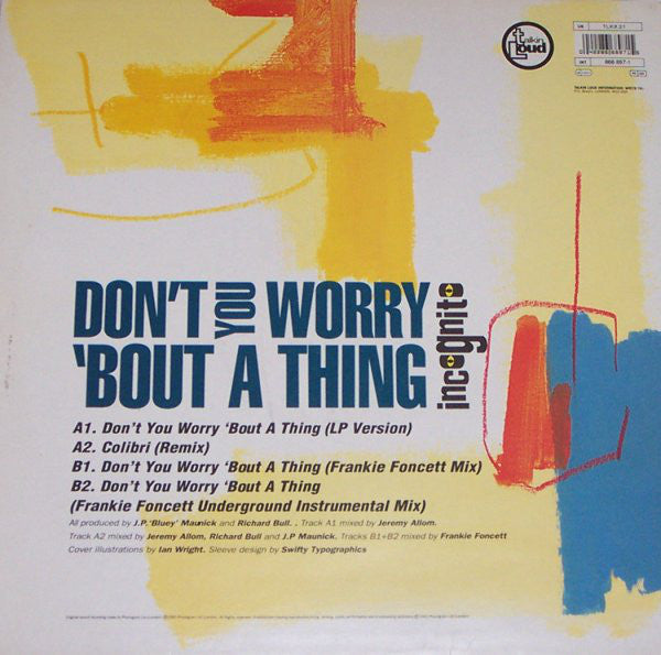 Incognito : Don't You Worry 'Bout A Thing (12")