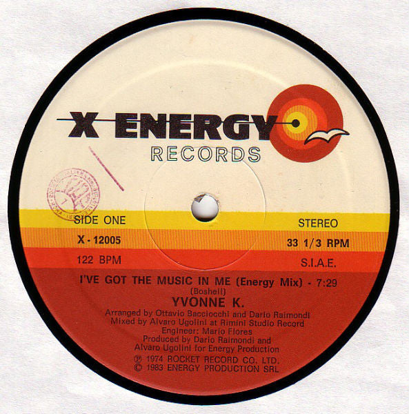 Yvonne K.* : I've Got The Music In Me (12")
