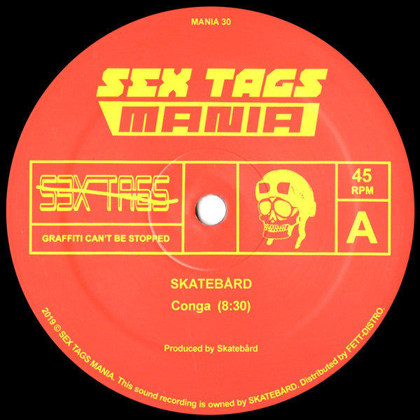 Skatebård / Crystal Bois : Conga / Live At Skurkeklubben (12")
