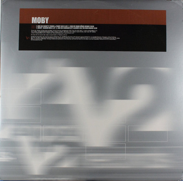Moby : Run On / Honey (12", Promo)