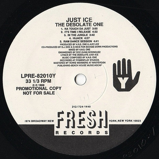 Just-Ice : The Desolate One (LP, Promo)