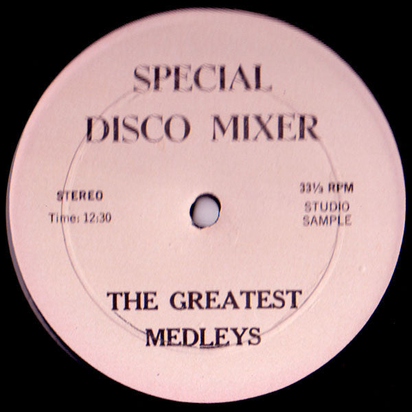 The Supremes : Special Disco Mixer (The Greatest Medleys) (12")