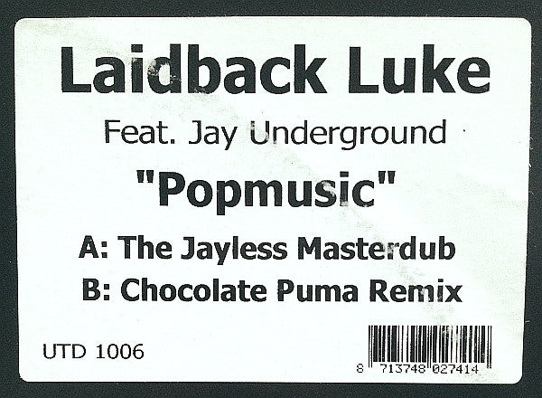 Laidback Luke : Popmusic (12", W/Lbl)